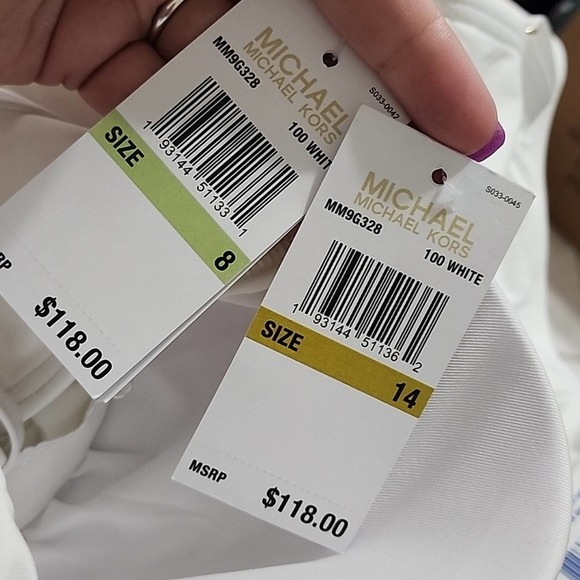 MICHAEL KORS BACK LACE UP ONE PIECE SWIMSUIT WHITE SWIMWEAR SIZE 8, 14 new!!! - Picture 15 of 16